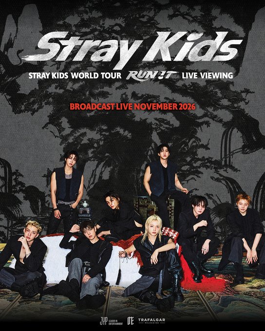 Stray Kids Tease Global Cinema Live Viewing for ‘RUN IT’ World Tour